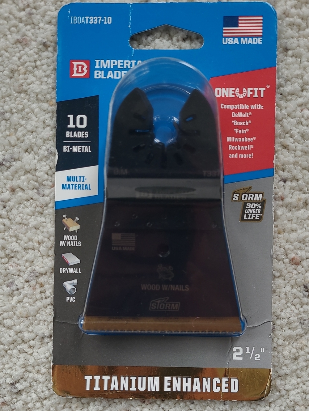 Imperial Blades Titanium Enhanced Multi-Material Oscillating Blades